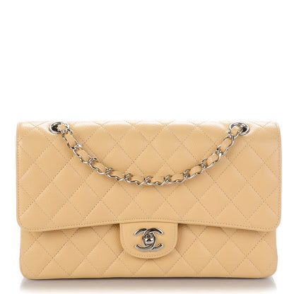 Chanel Caviar Quilted Medium Double Flap Beige Clair 1 of 9