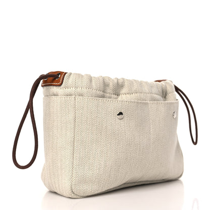 Hermes Canvas Barenia Fourbi 20 PM Pouch Naturel Fauve 3 of 10