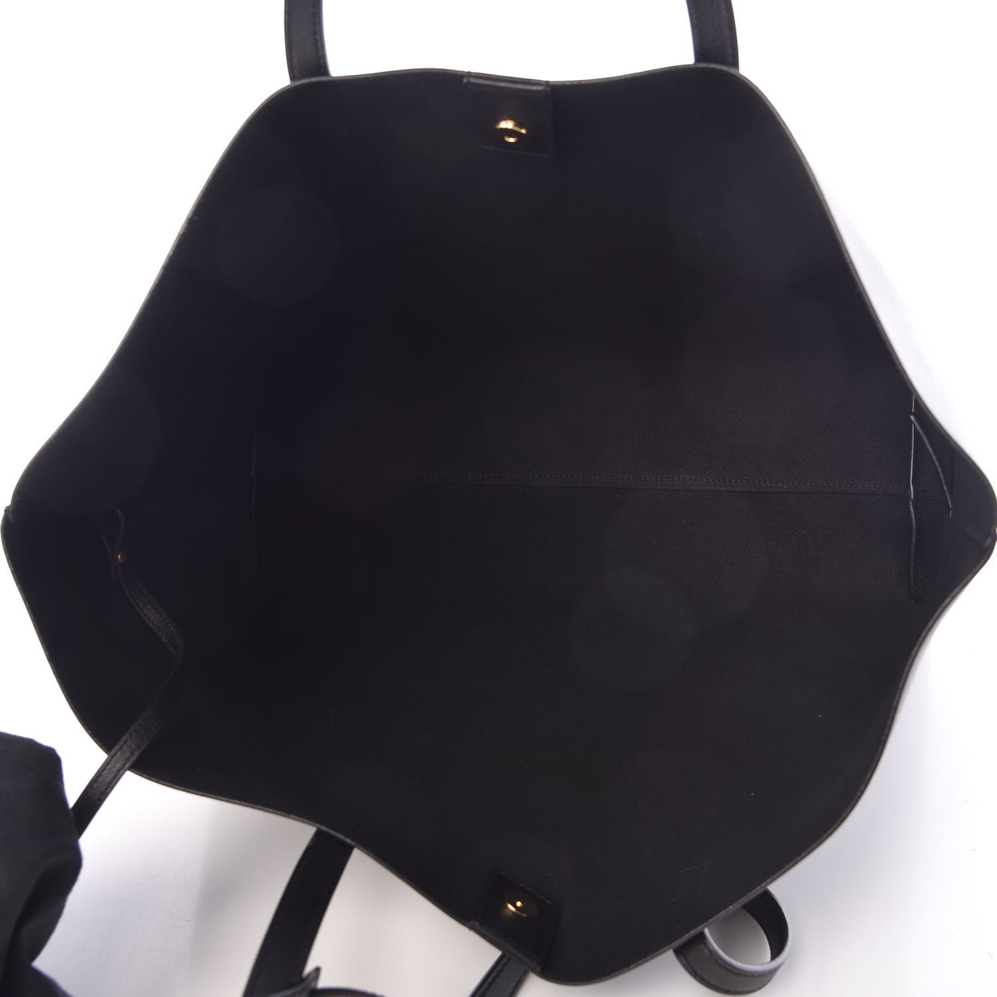 Calfskin Large Shopping Tote Black