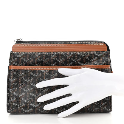 Goyard Goyardine Miroir Toiletry Bag PM Black Gold 2 of 11