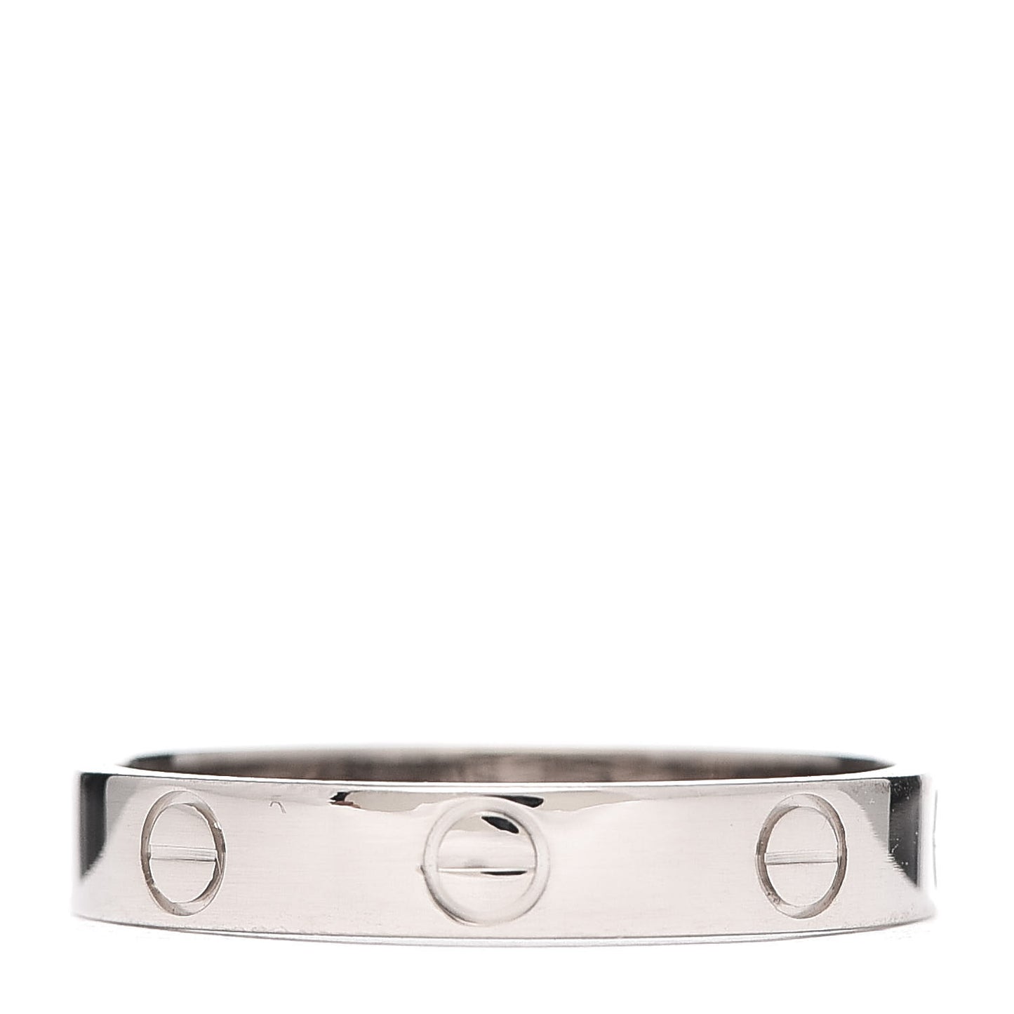 18K White Gold 3.5mm LOVE Wedding Band Ring 57 8