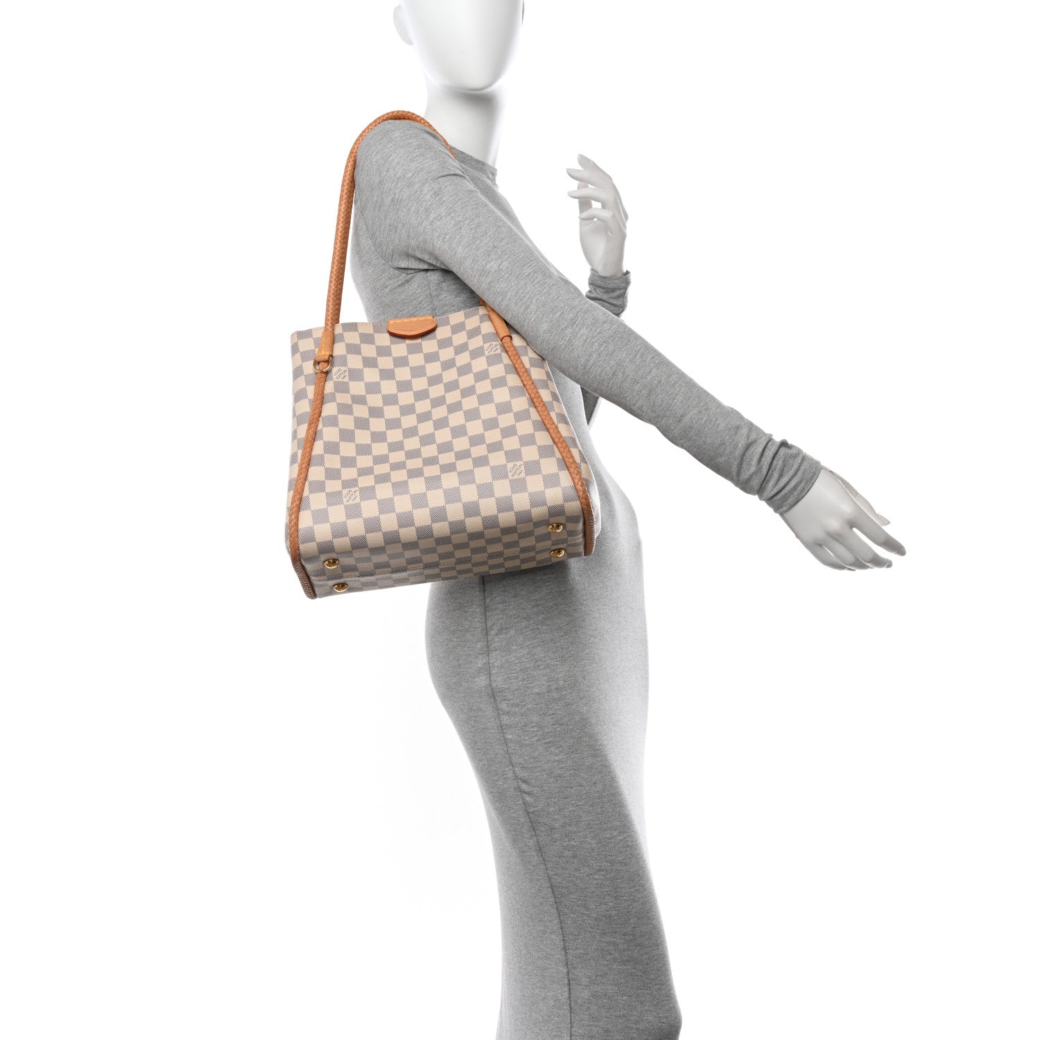 Louis Vuitton Damier Azur Propriano Rose Ballerine 2 of 14