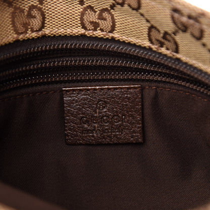 Gucci Monogram Web Small Flat Messenger Bag Brown 6 of 10
