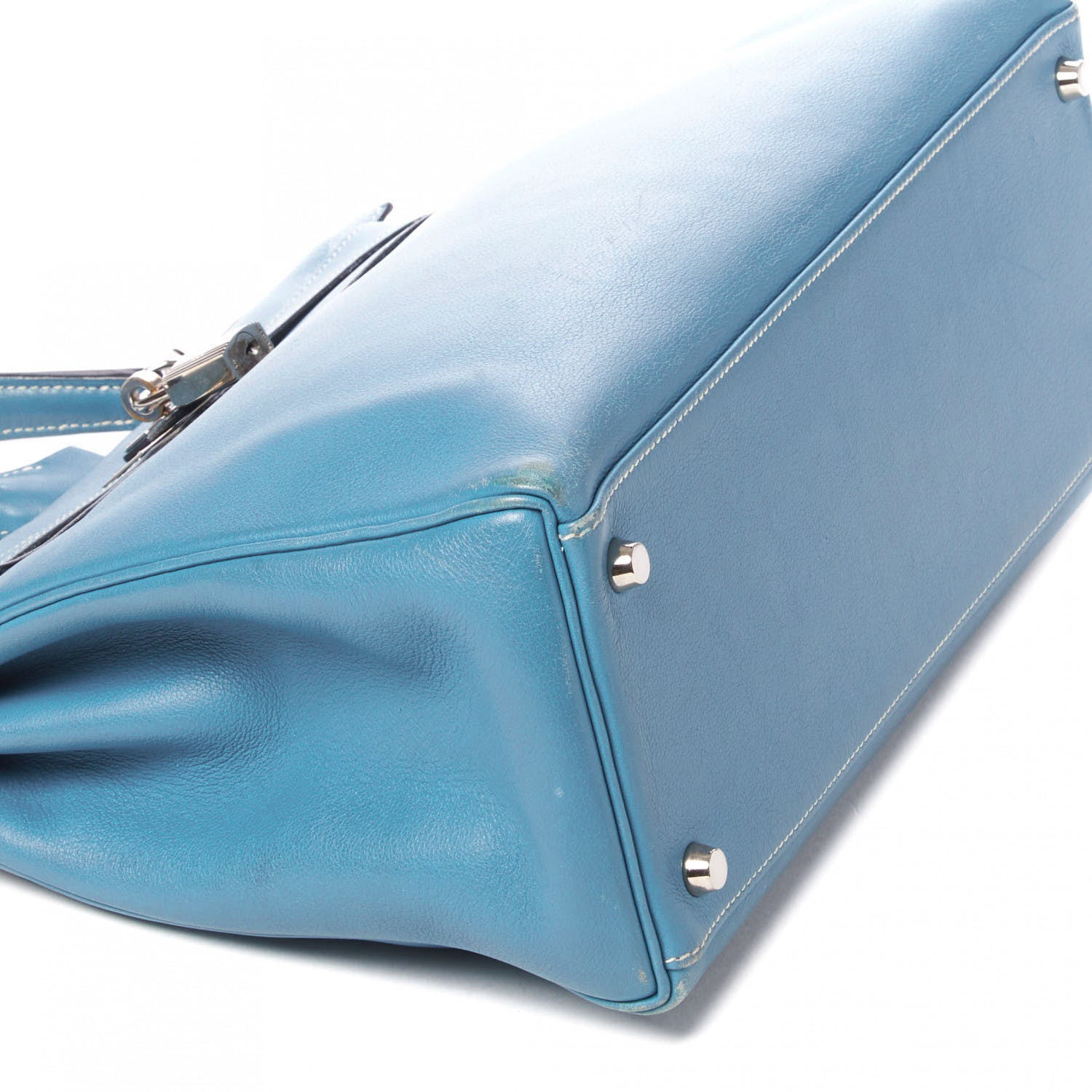 Hermes Swift Kelly Retourne 32 Blue Jean 16 of 39