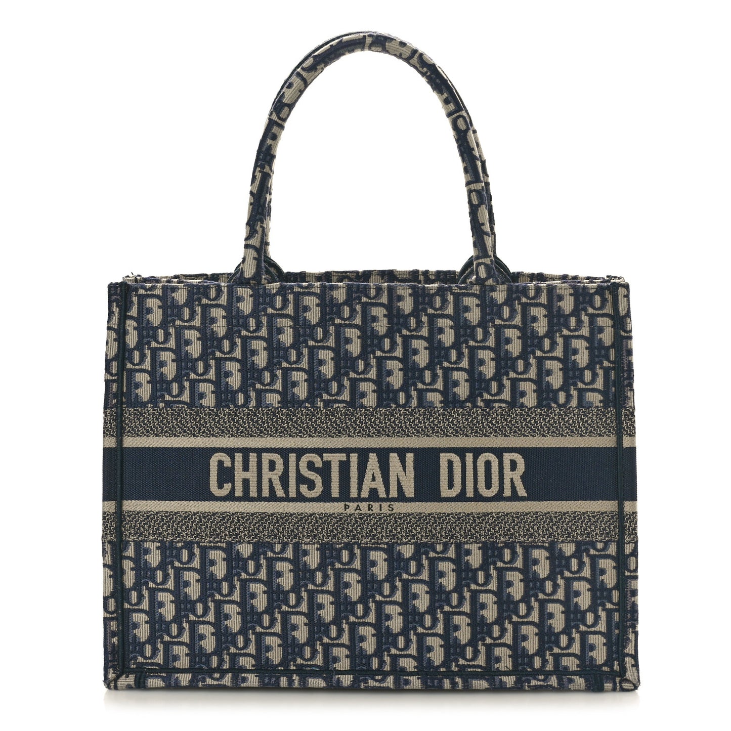 Oblique Medium Book Tote Blue Multicolor