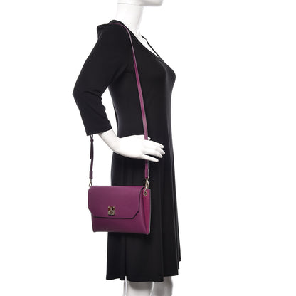 MCM Grained Calfskin Small Milla Clutch Mystic Purple 2 of 8