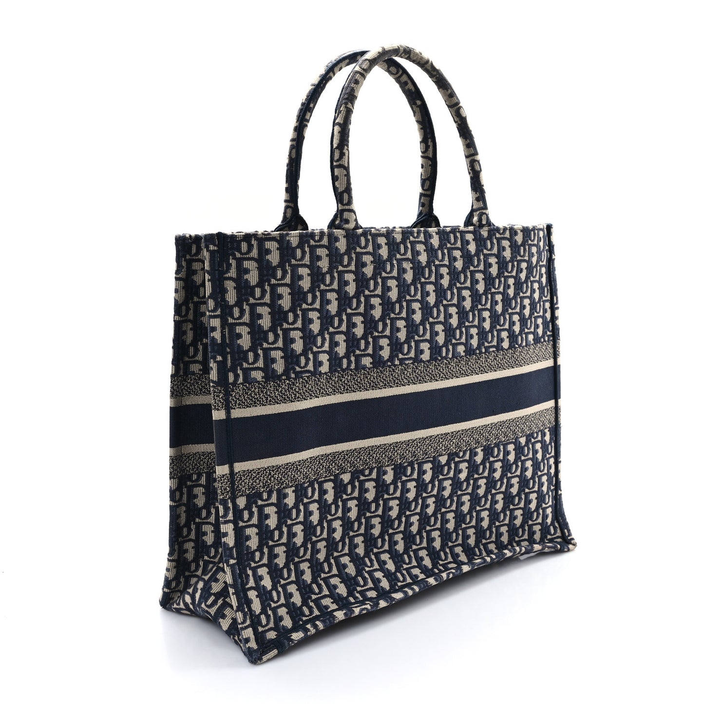 Oblique Large Book Tote Blue Multicolor