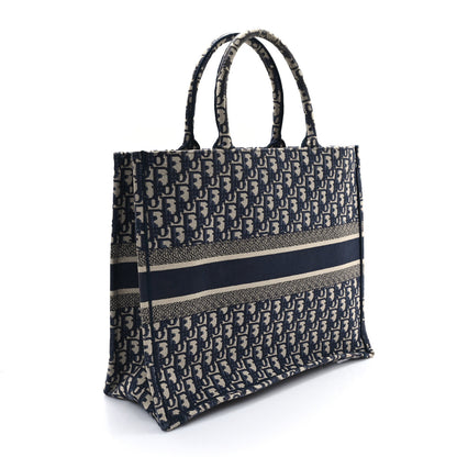 Christian Dior Oblique Large Book Tote Blue Multicolor 3 of 13