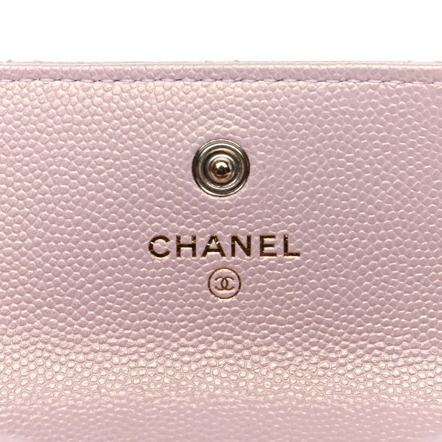 Chanel Iridescent Caviar Quilted Pearl On Top Coin Purse With Chain Light Pink 6 of 12