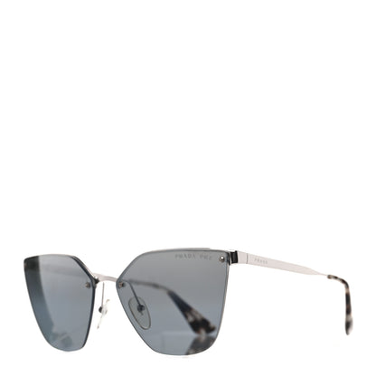 Prada Polarized Cat Eye Sunglasses SPR 68T Silver 1 of 6