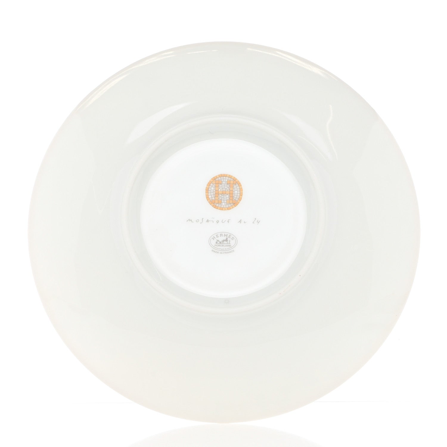Hermes Porcelain Mosaique Au 24 Bread And Butter Plate Set of 2 Gold 3 of 7