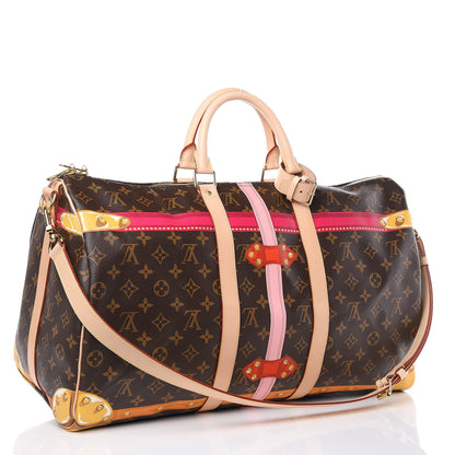Louis Vuitton Monogram Summer Trunks Keepall Bandouliere 50 3 of 10