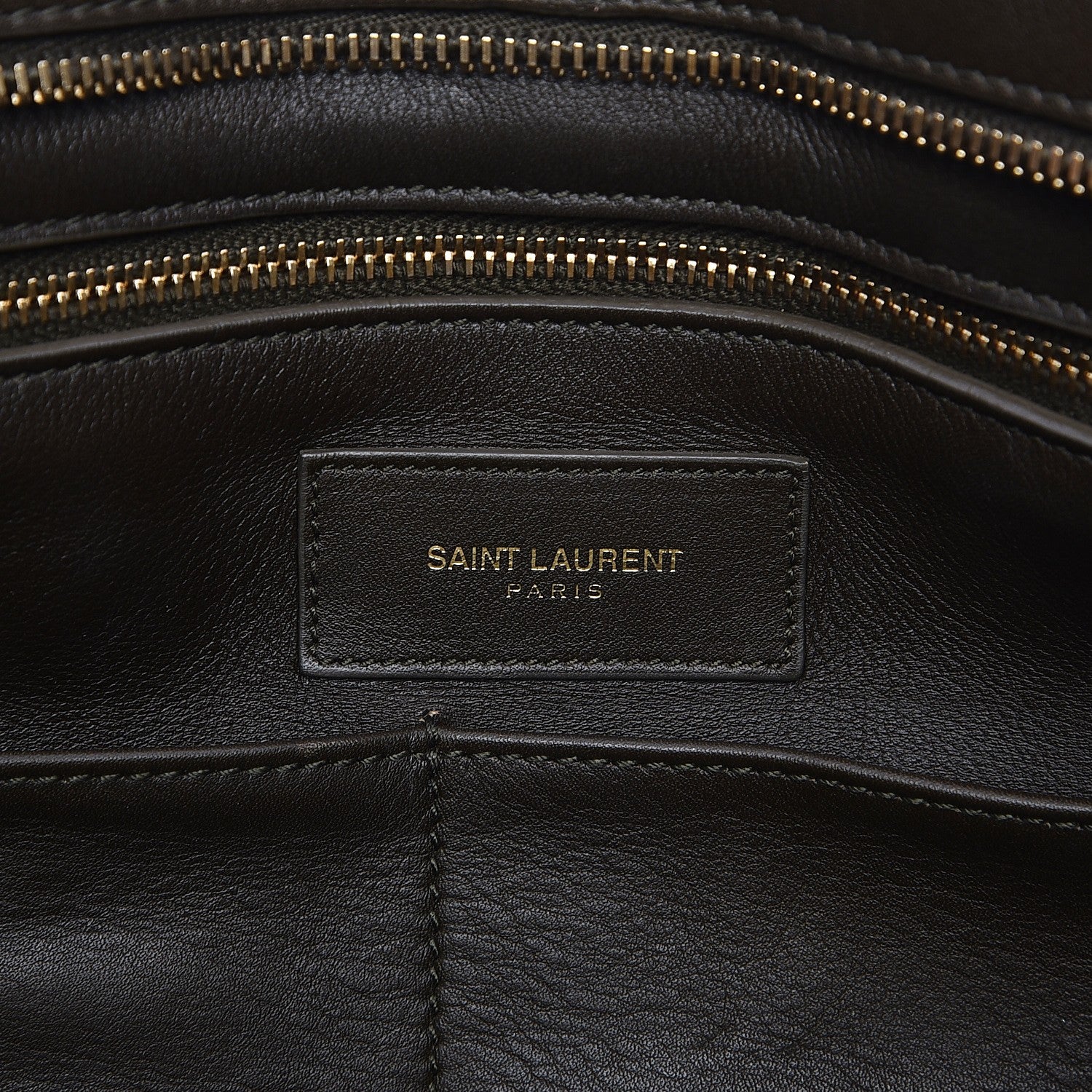 Saint Laurent Calfskin Medium Classic Y Cabas Earth 6 of 13