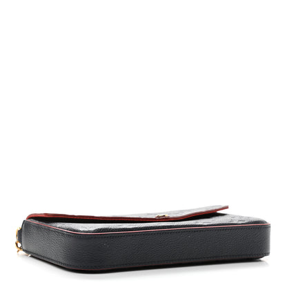 Louis Vuitton Empreinte Pochette Felicie Chain Wallet Marine Rouge 5 of 13