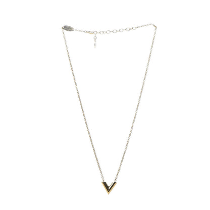 Louis Vuitton Essential V Necklace Gold 3 of 6
