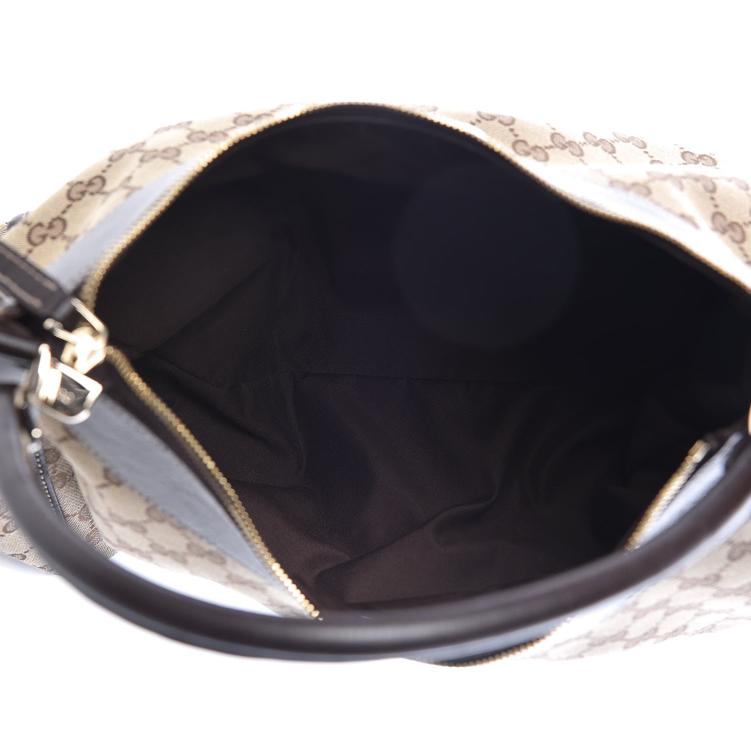 Gucci Monogram Large D Gold Hobo Dark Brown 5 of 9