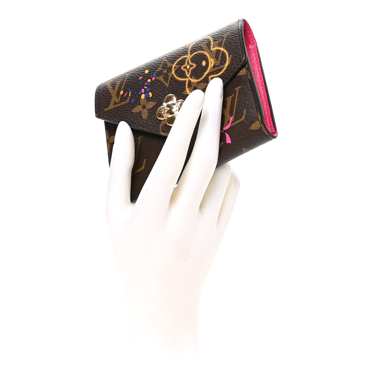 Monogram 2025 Christmas Animation Victorine Wallet Frozen Orchid