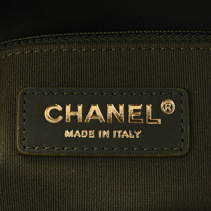 Chanel Calfskin Quilted Coco Mellow Hobo Khaki 6 of 10