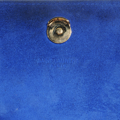 Saint Laurent Textured Leather Small Classic Monogramme Royal Blue 8 of 10