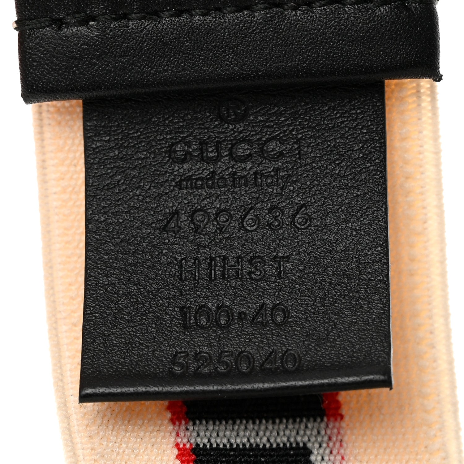 Gucci Jacquard Crystal Stripe Double G Belt 100 40 White 4 of 5