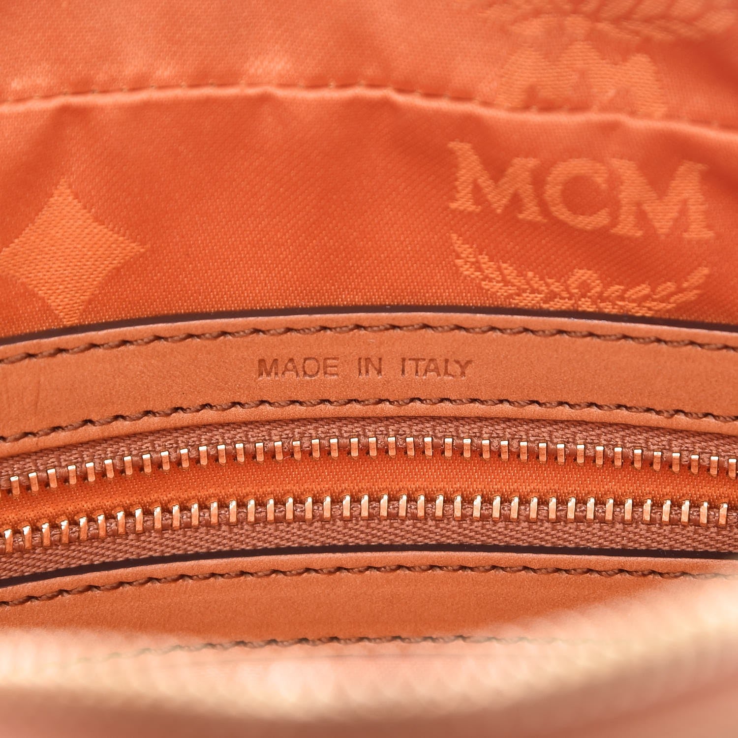 MCM Visetos Medium Heritage Line Camera Crossbody Bag Cognac 7 of 11