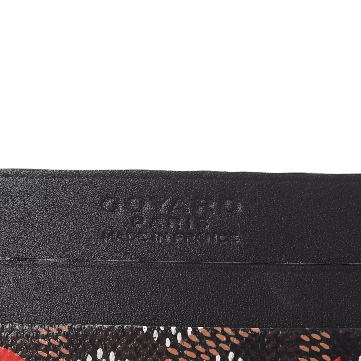 Goyardine Crab Painted Saint Sulpice Card Holder Black