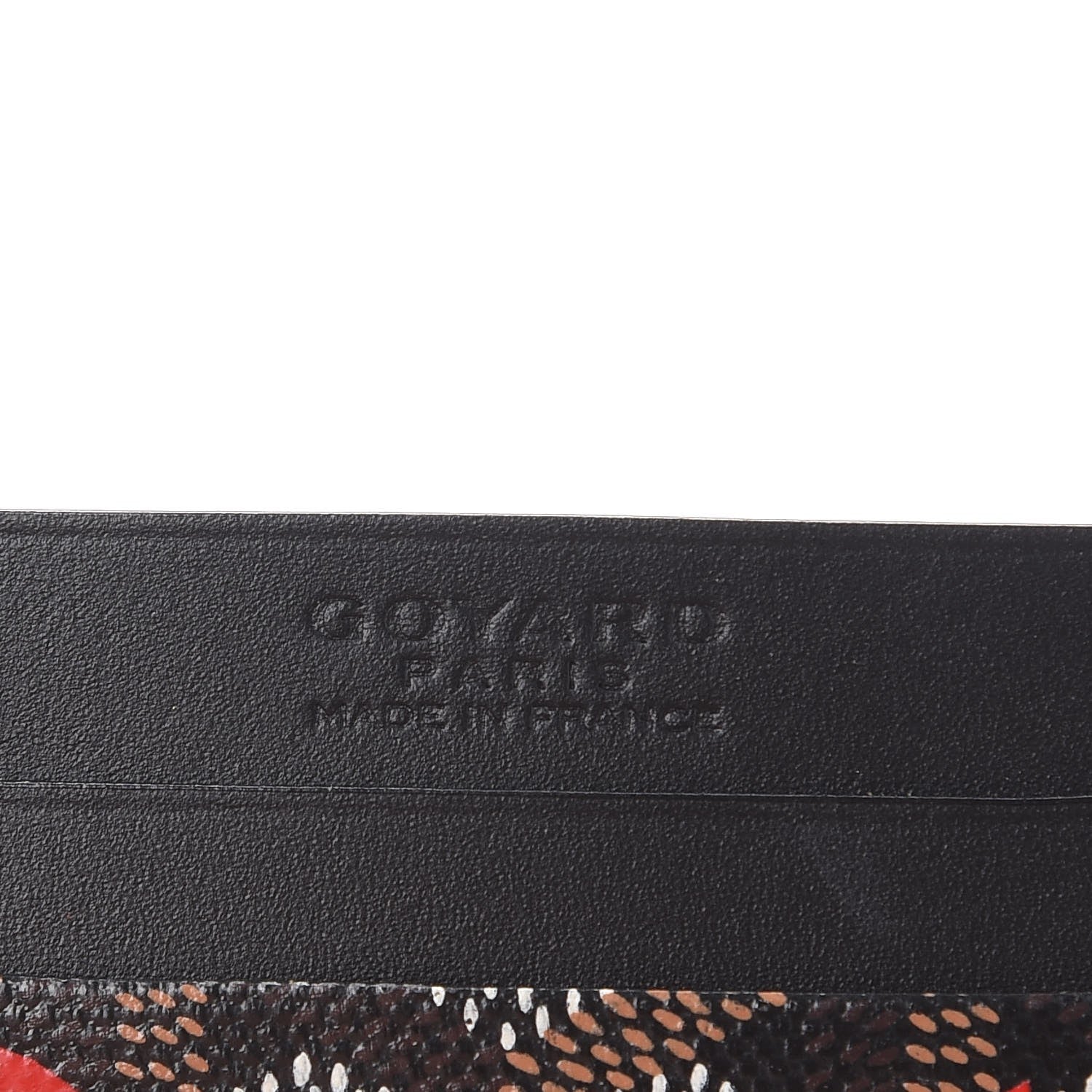 Goyard Goyardine Crab Painted Saint Sulpice Card Holder Black 6 of 7