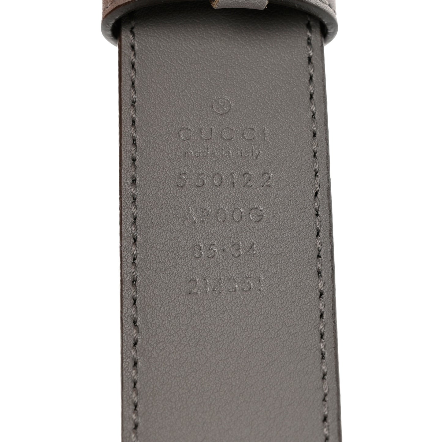 Calfskin Zumi 30mm Belt 85 34 Dusty Grey