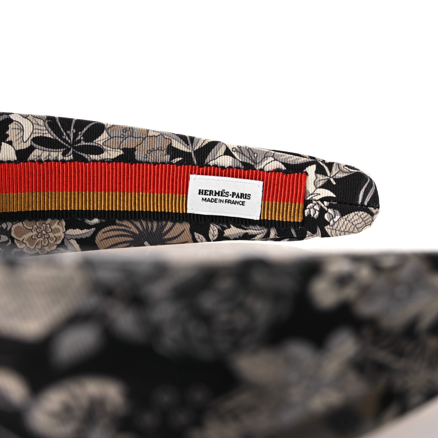 Silk Twill Planifleurs Knot Bloom Headband Black