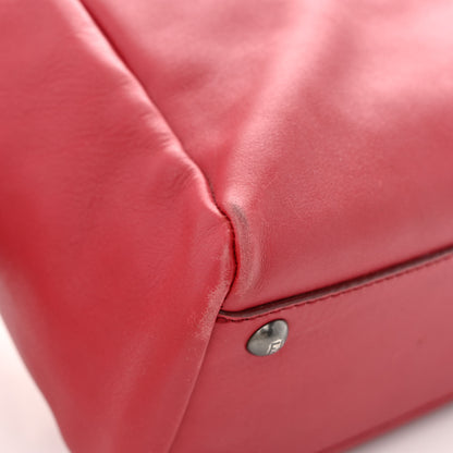 Fendi Vitello Suede Medium Peekaboo Iconic Satchel Rubino Peonia 15 of 18