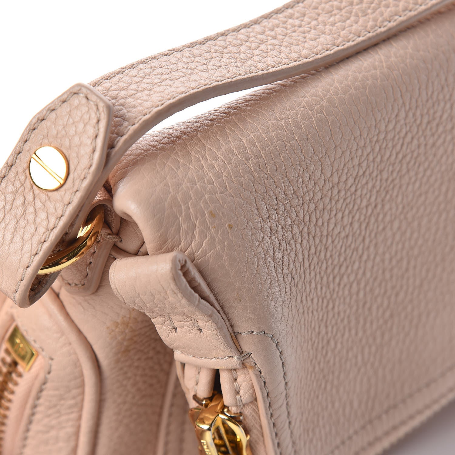Tom Ford Pebbled Calfskin Jennifer Mini Crossbody Bag Blush Nude 15 of 17