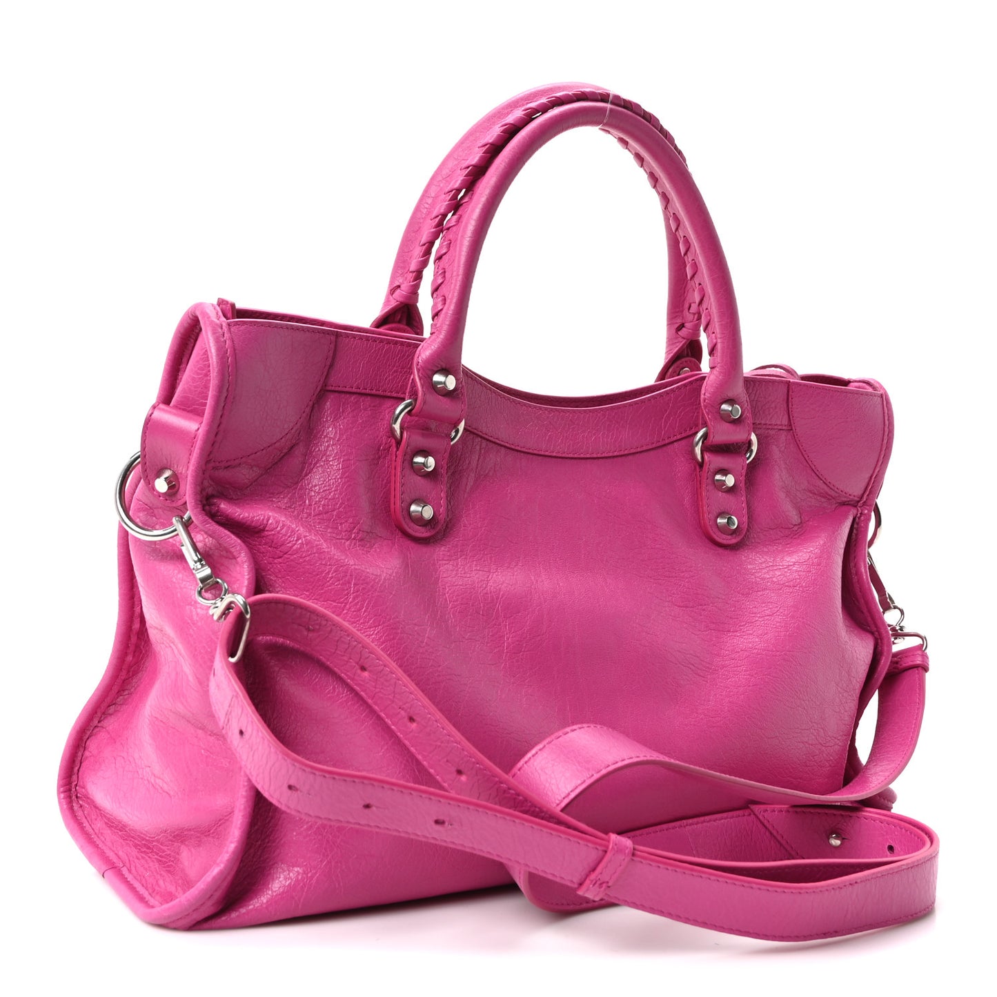 Agneau Classic Hardware Medium Le City Rose Magenta
