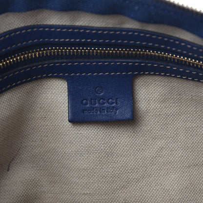 Gucci GG Plus Monogram Medium Boston USA Flag Unicef Duffle Blue 6 of 15