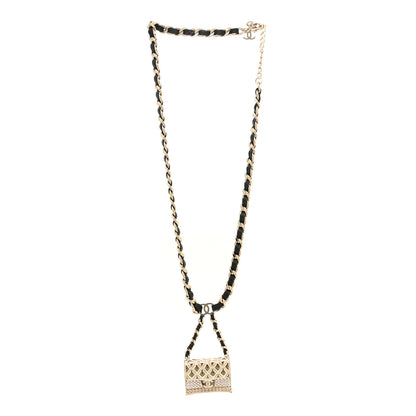 Chanel Lambskin Chain CC Flap Bag Belt 90 Black Gold 2 of 5