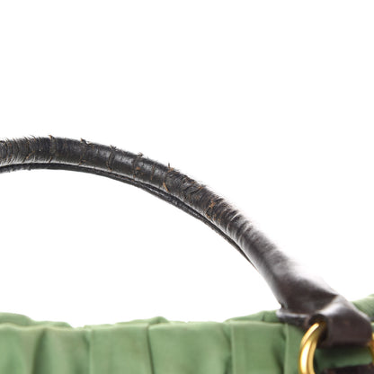 Prada Tessuto Nylon Gaufre Tote Green Brown 12 of 19