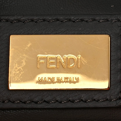 Fendi Nappa Colorblock Mini Peekaboo Iconic Satchel Rosa Fluo Oxigen Slate 6 of 9