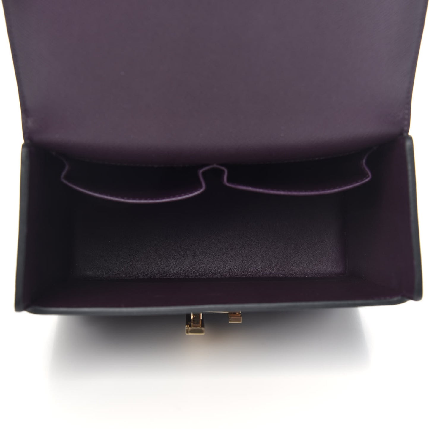 Epsom Cinhetic Boxy Top Handle Bag Raisin
