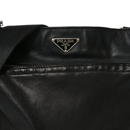 Prada City Calf Messenger Bag Black 7 of 9
