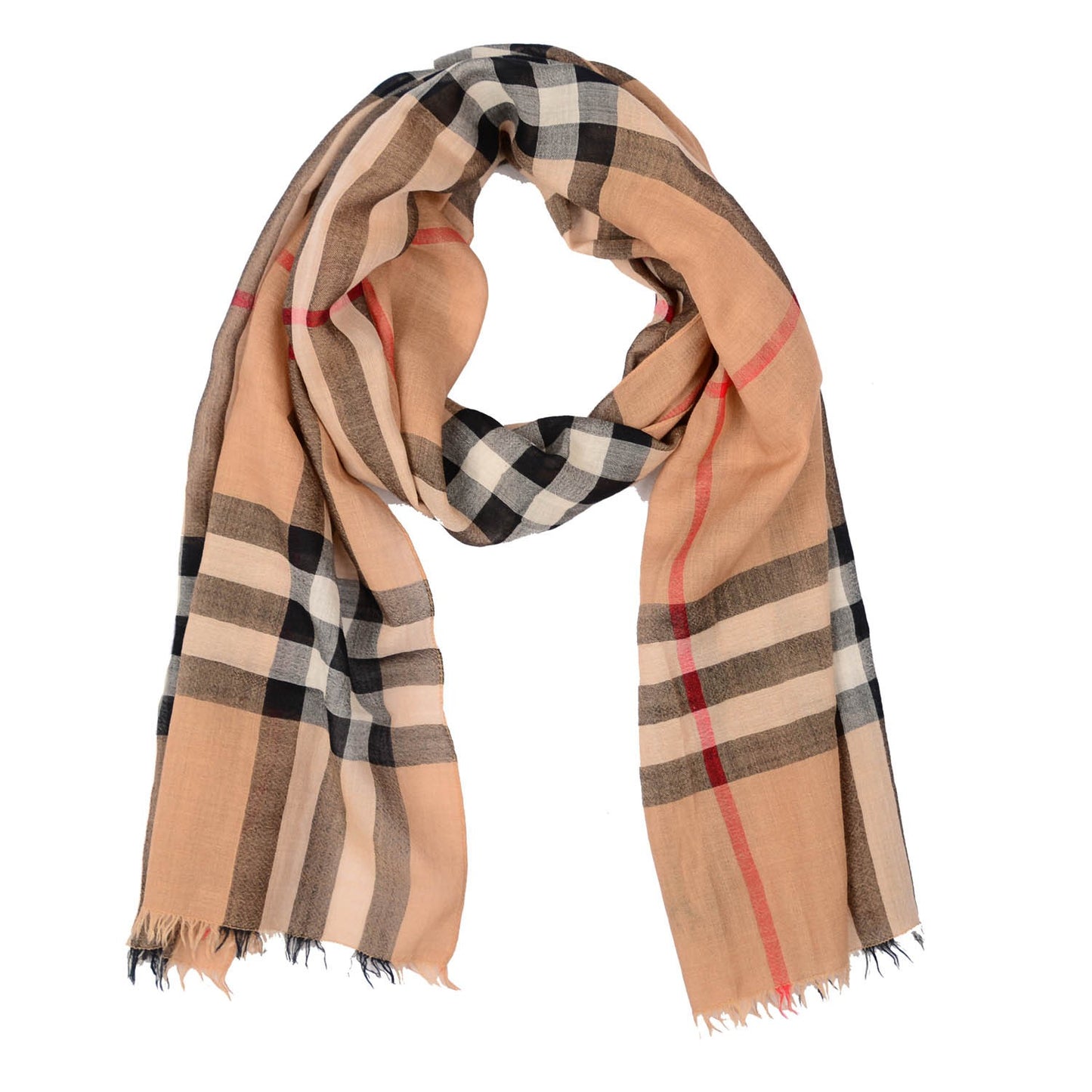 Wool Silk House Check Scarf