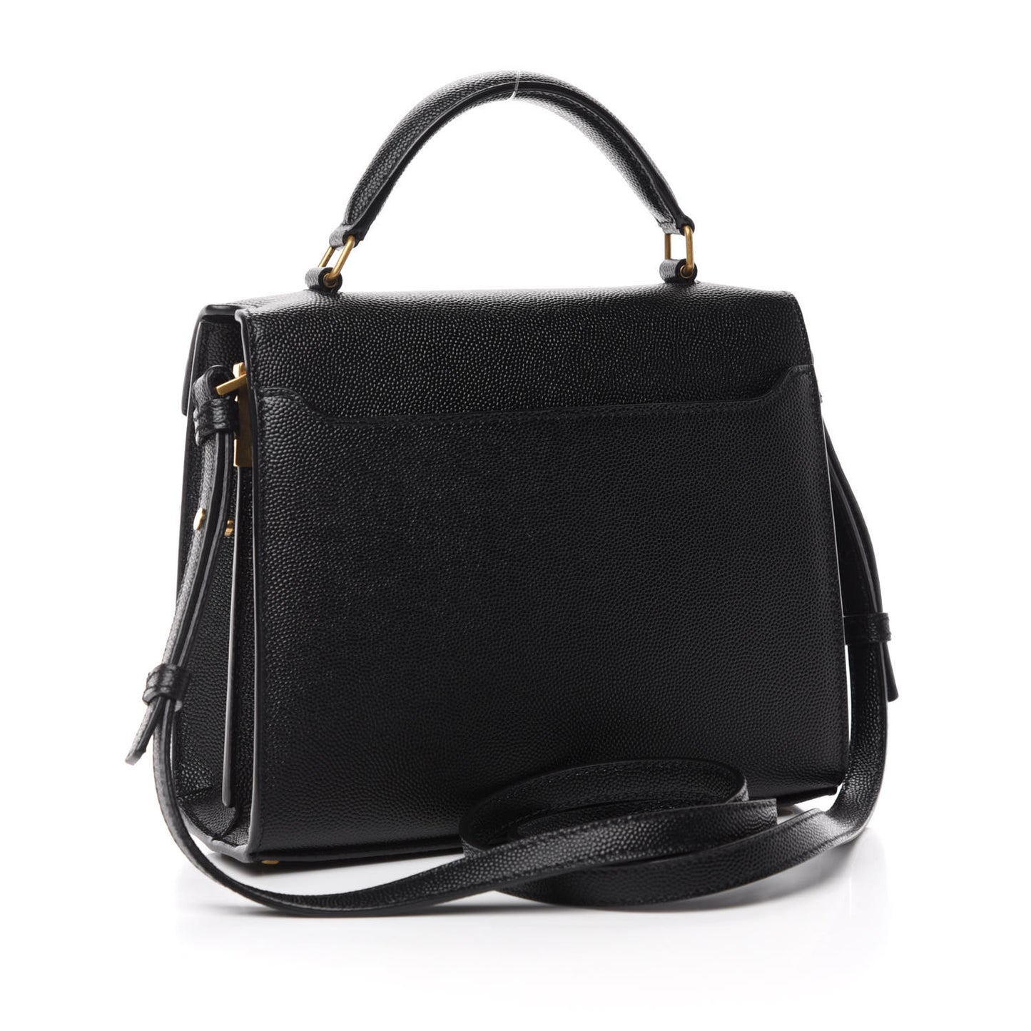 Grain de Poudre Mini Classic Monogram Cassandra Top Handle Black Rouge Legion