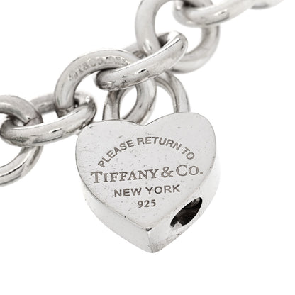 Tiffany Sterling Silver Enamel Three Charm Bracelet Blue 3 of 5