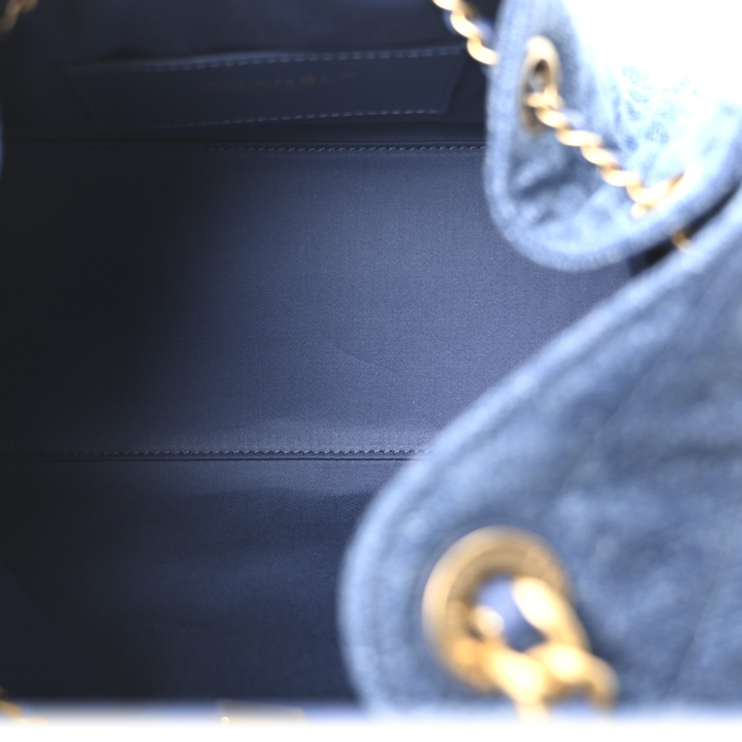 Chanel Washed Denim Quilted Small Chanel 25 Handbag Blue 5 of 10