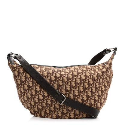 Christian Dior Monogram Buckle Hobo Marron Fonce 2 of 19