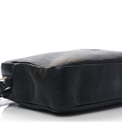 Saint Laurent Lambskin Monogram Embossed Small Lou Camera Bag Black 8 of 11