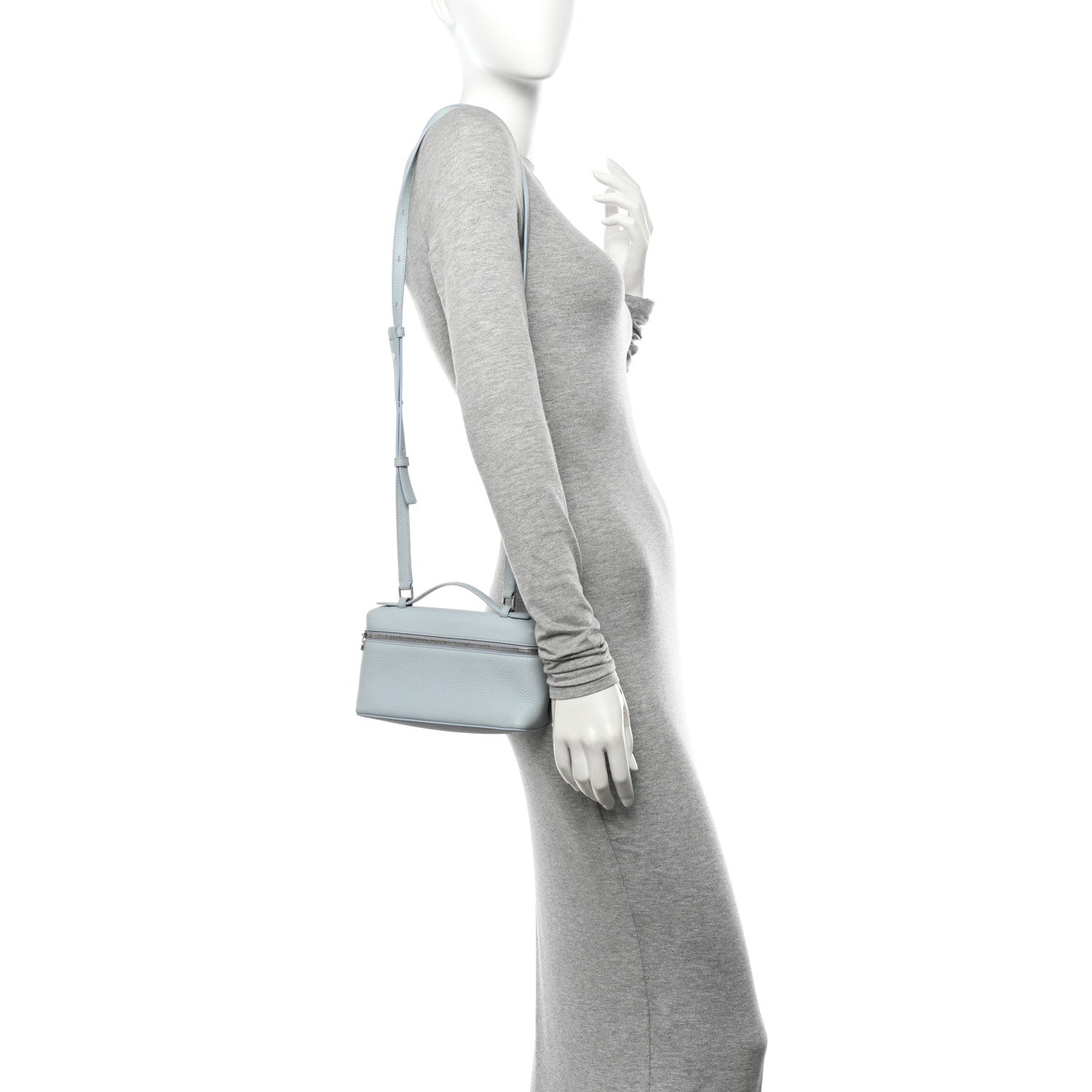Loro Piana Tender Calfskin L19 Extra Pocket Pouch Minty Breeze 2 of 10