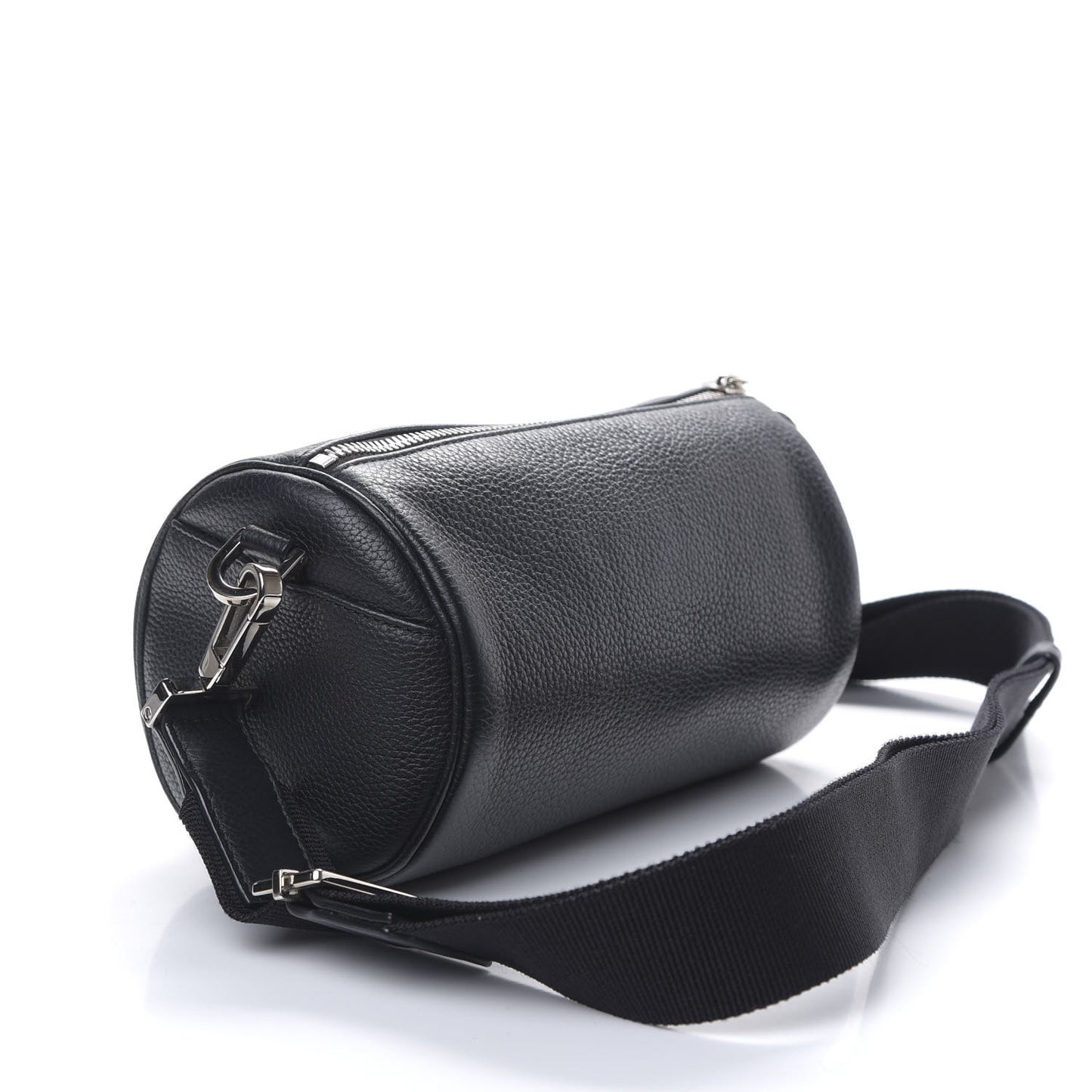 HOMME Grained Calfskin Mens Roller Pouch Black