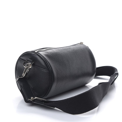 Christian Dior HOMME Grained Calfskin Mens Roller Pouch Black 2 of 8