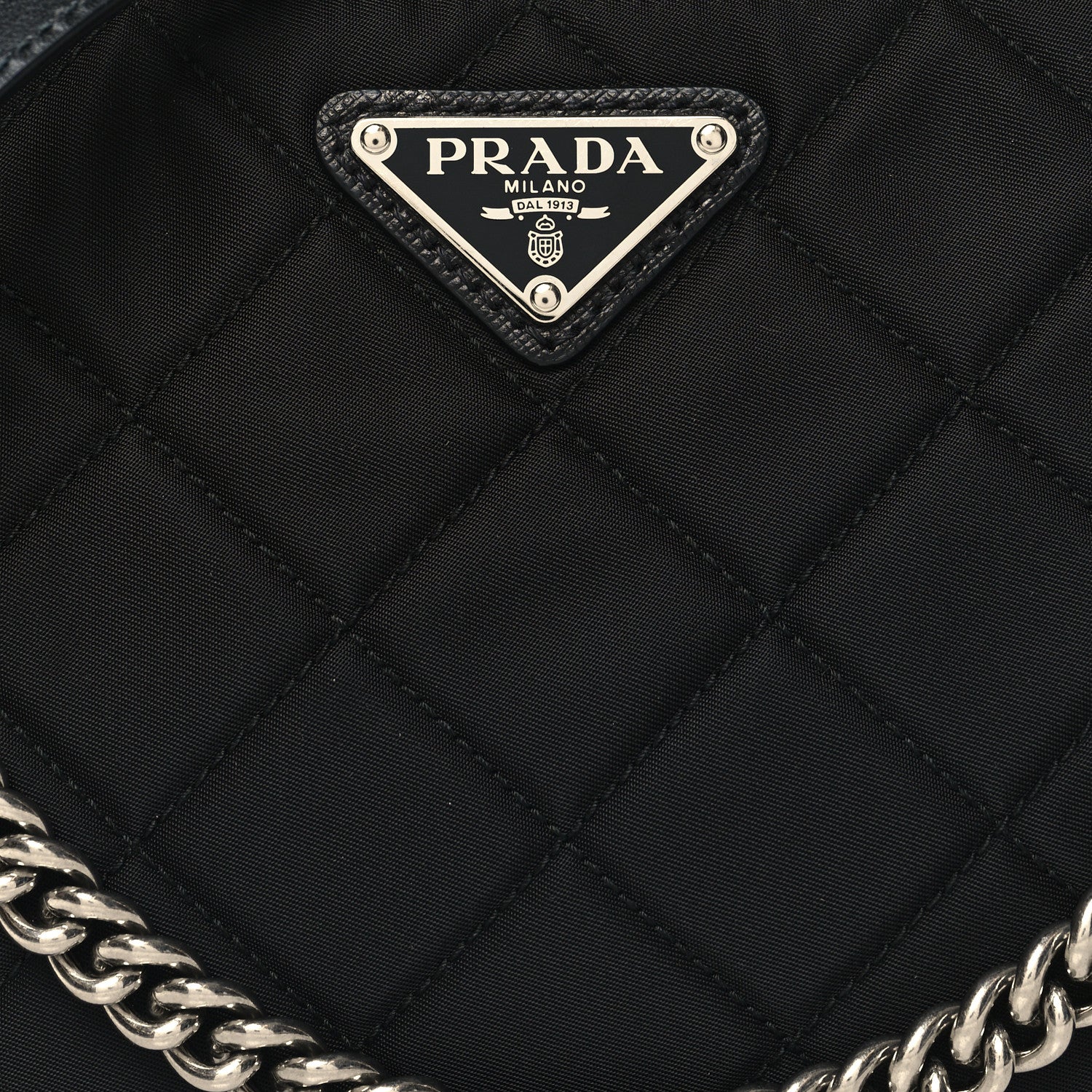 Prada Nylon Tessuto Impuntu Quilted Crossbody Bag Black 7 of 9