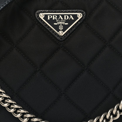 Prada Nylon Tessuto Impuntu Quilted Crossbody Bag Black 7 of 9