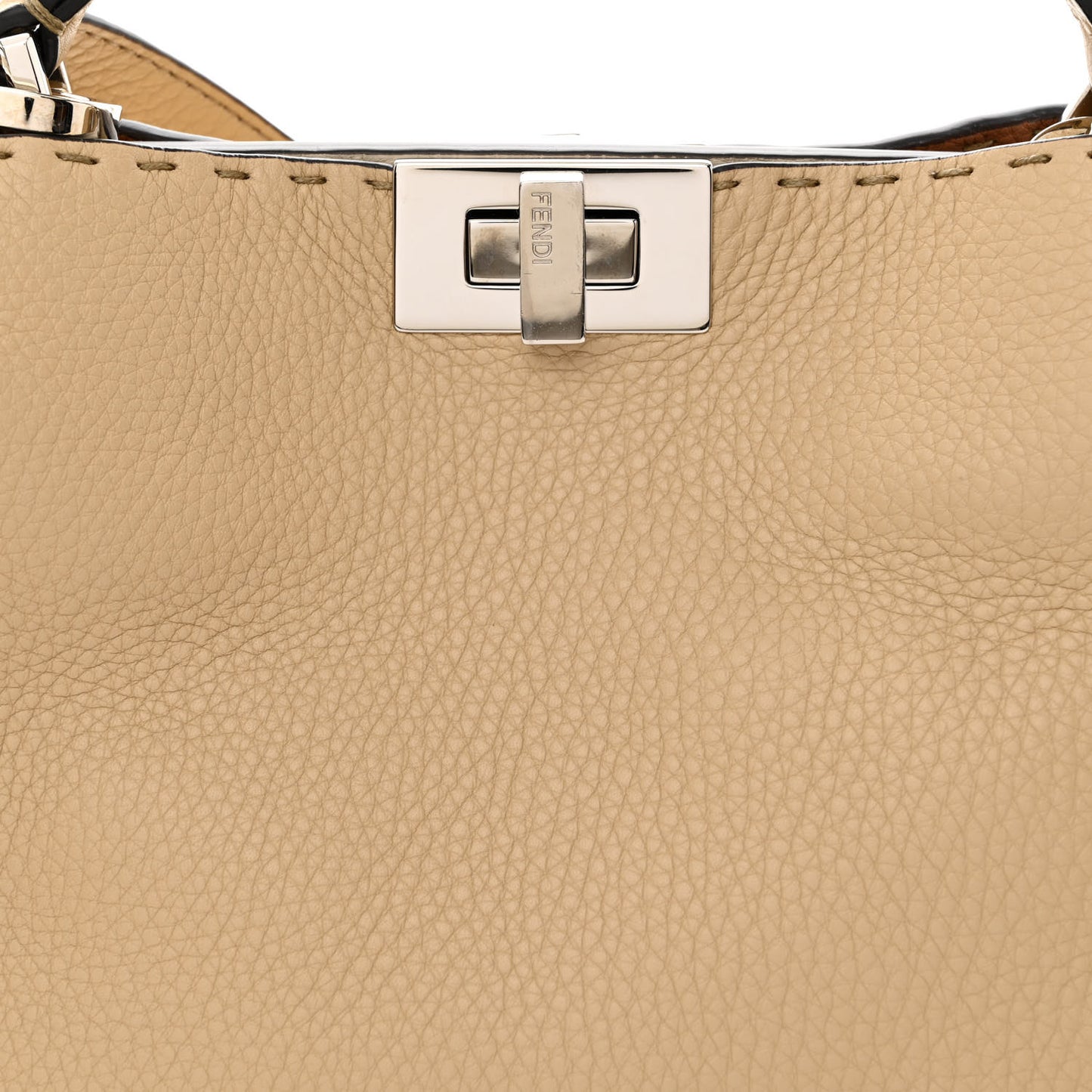 Cuoio Romano Selleria Medium Peekaboo Iconic Essentially Satchel Paglia Latte Mou